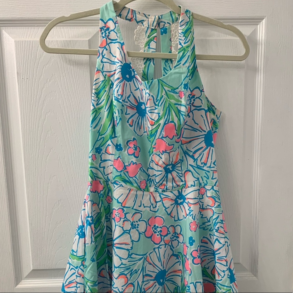Lilly Pulitzer Zo Sandbar Blue Splish Splash dress - Picture 3 of 8